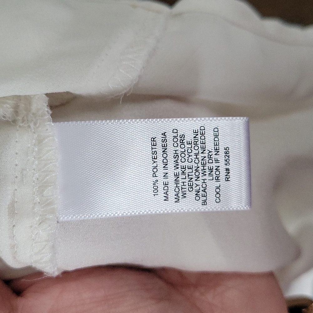 Cream white express sheer shirt - Picture 4 of 4